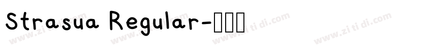 Strasua Regular字体转换